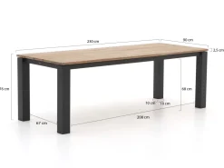 Intenso Asti/Lagundo 230 cm Gartenmöbel-Set 7-teilig
