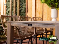 Intenso Asti/ROUGH-S 220 cm Gartenmöbel-Set 7-teilig