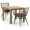 Intenso Asti/ROUGH-S 90 cm Gartenmöbel-Set 3-teilig