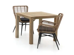 Intenso Asti/ROUGH-S 90 cm Gartenmöbel-Set 3-teilig