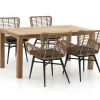 Intenso Asti/ROUGH-S 160 cm Gartenmöbel-Set 5-teilig