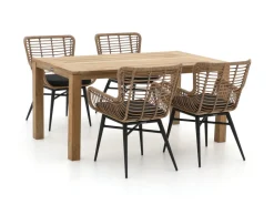 Intenso Asti/ROUGH-S 160 cm Gartenmöbel-Set 5-teilig