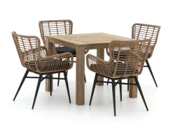 Intenso Asti/ROUGH-S 90 cm Gartenmöbel-Set 5-teilig