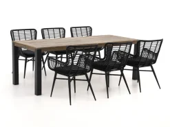 Intenso Asti/ROUGH-S 220 cm Gartenmöbel-Set 7-teilig