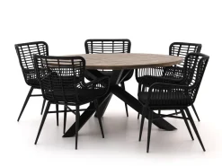 Intenso Asti/Rough-Y Ø 150 cm Gartenmöbel-Set 6-teilig