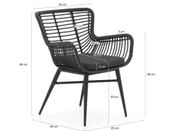 Intenso Asti/Sora 220 cm Gartenmöbel-Set 7-teilig
