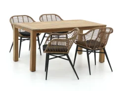Intenso Azora/ROUGH-S 160 cm Gartenmöbel-Set 5-teilig