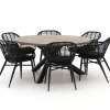Intenso Azora/ROUGH-Y ø150 cm Gartenmöbel-Set 7-teilig