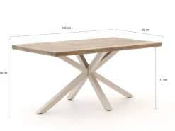 Intenso Cameri/Montorio 160 cm Gartenmöbel-Set 5-teilig