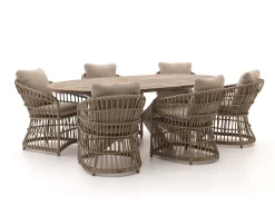 Intenso Cameri/ROUGH-Y Ellips 240 cm Gartenmöbel-Set 7-teilig