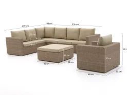 Intenso Carpino Ecklounge-Set 4-teilig links