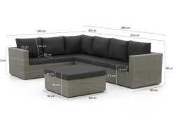 Intenso Carpino Ecklounge-Set 3-teilig links