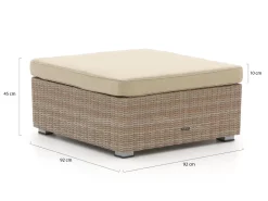 Intenso Carpino Lounge Gartenhocker 92x92 cm