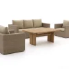 Intenso Carpino/ROUGH-L Gartentisch Lounge-Set 4-teilig