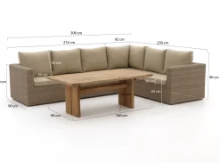 Intenso Carpino/ROUGH-L Gartentisch lounge-Set 3-teilig rechts