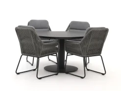 Intenso Isorella/La Fonte ø 120 cm Gartenmöbel-Set 5-teilig