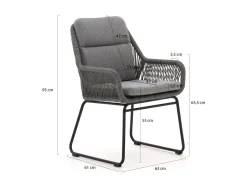 Intenso Isorella/La Fonte ø 120 cm Gartenmöbel-Set 5-teilig