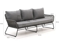 Intenso Isorella lounge tuinbank 3-zits 213cm