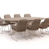 Intenso Isorella/ROUGH-Y Ellips 280cm dining tuinset 9-delig