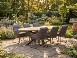 Intenso Isorella/ROUGH-Y Ellips 200cm dining tuinset 7-delig