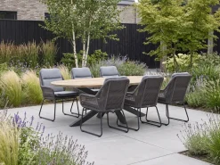 Intenso Isorella/ROUGH-Y Ellips 200cm dining tuinset 7-delig
