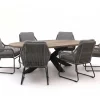 Intenso Isorella/ROUGH-Y Ellips 240cm dining tuinset 7-delig
