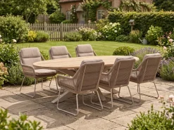 Intenso Isorella/ROUGH-Y Ellips 200cm dining tuinset 7-delig