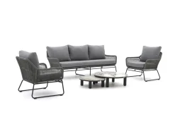 Intenso Isorella/Sarsina Sessel-Sofa Lounge-Set 5-teilig