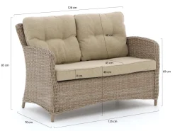 Intenso Leone Gartensofa 128 cm