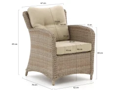 Intenso Leone/Milano Balkonmöbel-Set Lounge 3-teilig