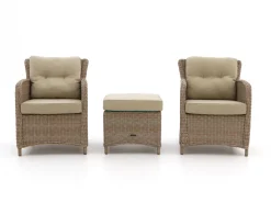 Intenso Leone/Milano Balkonmöbel-Set Lounge 3-teilig
