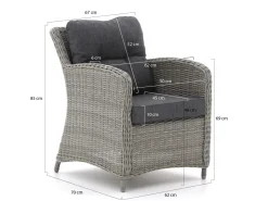 Intenso Leone/Milano Balkonmöbel-Set Lounge 3-teilig
