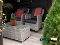Intenso Leone/Milano Sessel-Sofa Lounge-Set 4-teilig