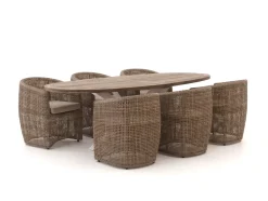 Intenso Marecchia/ROUGH-Y Ellips 240 cm Gartenmöbel-Set 7-teilig