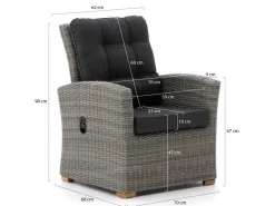 Intenso Mazzano Balkonmöbel-Set Lounge 3-teilig