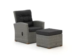 Intenso Mazzano Gartensessel verstellbar mit Hocker