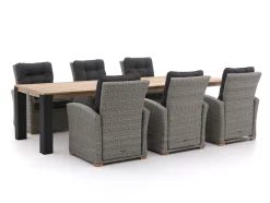 Intenso Mazzano/ROUGH-X 320 cm lounge-Gartenmöbel-Set 7-Teilig verstelbaar