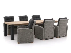 Intenso Mazzano/ROUGH-X 320 cm lounge-Gartenmöbel-Set 7-Teilig verstelbaar