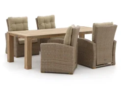 Intenso Mazzano/ROUGH-X 240 cm Lounge Gartenmöbel-Set 5-teilig verstellbar