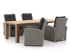 Intenso Mazzano/ROUGH-X 240 cm Lounge Gartenmöbel-Set 5-teilig verstellbar