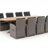Intenso Mazzano/ROUGH-Y Ellips 280 cm Gartenmöbel-Set 9-teilig verstellbar