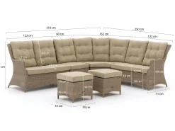 Intenso Milano Ecklounge-Set 6-teilig
