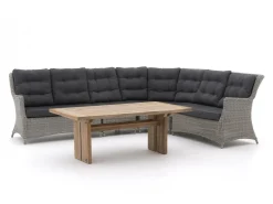 Intenso Milano/ROUGH-L Gartentisch Lounge-Set 5-teilig