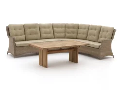 Intenso Milano/ROUGH-L Gartentisch Lounge-Set 5-teilig