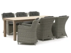 Intenso Milano/ROUGH-S 220 cm Gartenmöbel-Set 7-teilig