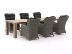 Intenso Milano/ROUGH-X 320 cm Dining-Lounge Gartenmöbel-Set 7-teilig