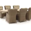 Intenso Milano/ROUGH-Y Ellips 240 cm Dining-Lounge Gartenmöbel-Set 7-teilig