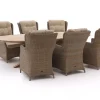 Intenso Milano/ROUGH-Y Ellips 280 cm Dining-Lounge Gartenmöbel-Set 7-teilig