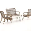 Intenso Napoli/Bovezzo Sessel-Sofa Lounge-Set 5-teilig