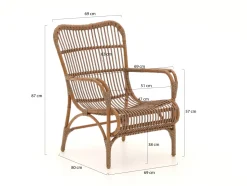 Intenso Napoli Gartensessel mit Hocker